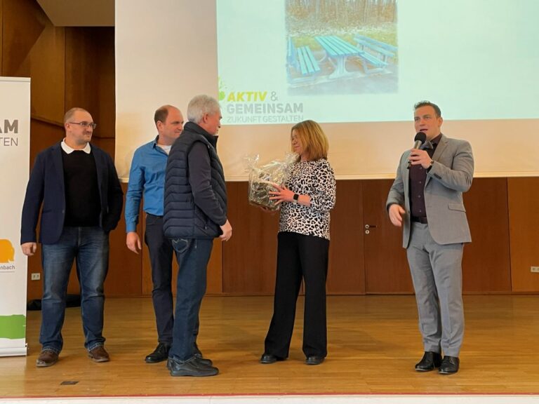 Ehrung gemeinsam mit den Ortsbeigeordneten