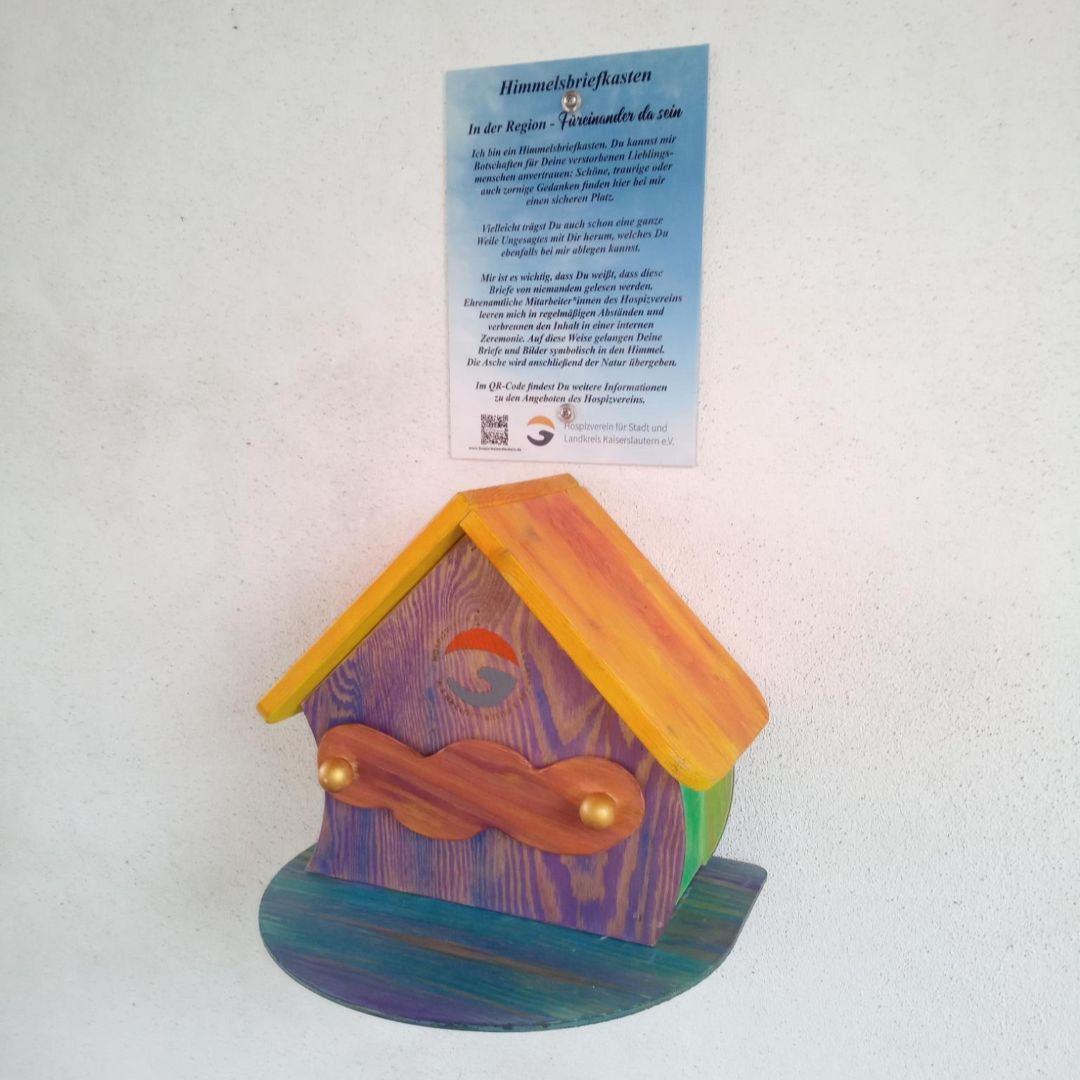 Himmelsbriefkastens auf dem Friedhof in Hütschenhausen