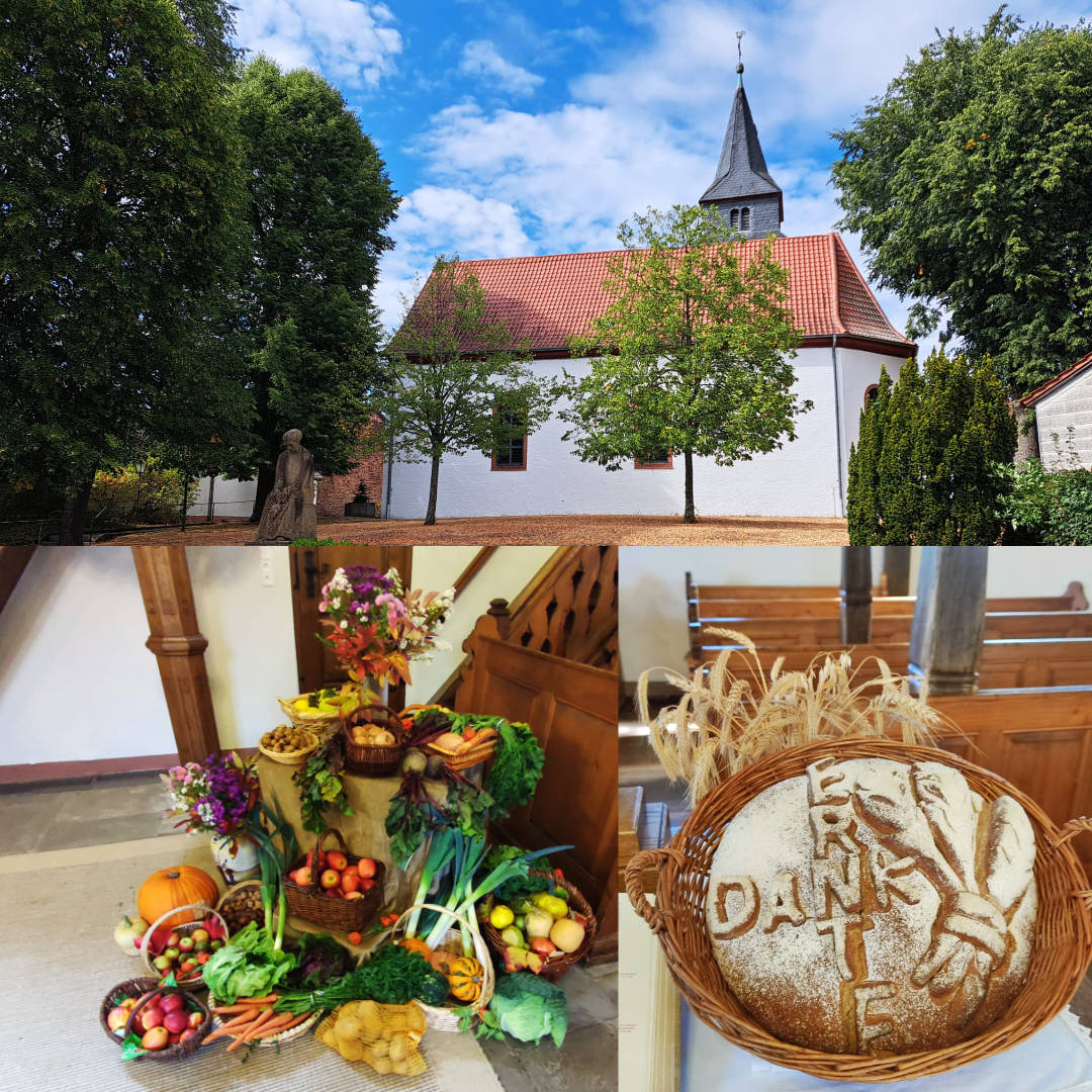 Erntedank bei der evangelischen Kirche