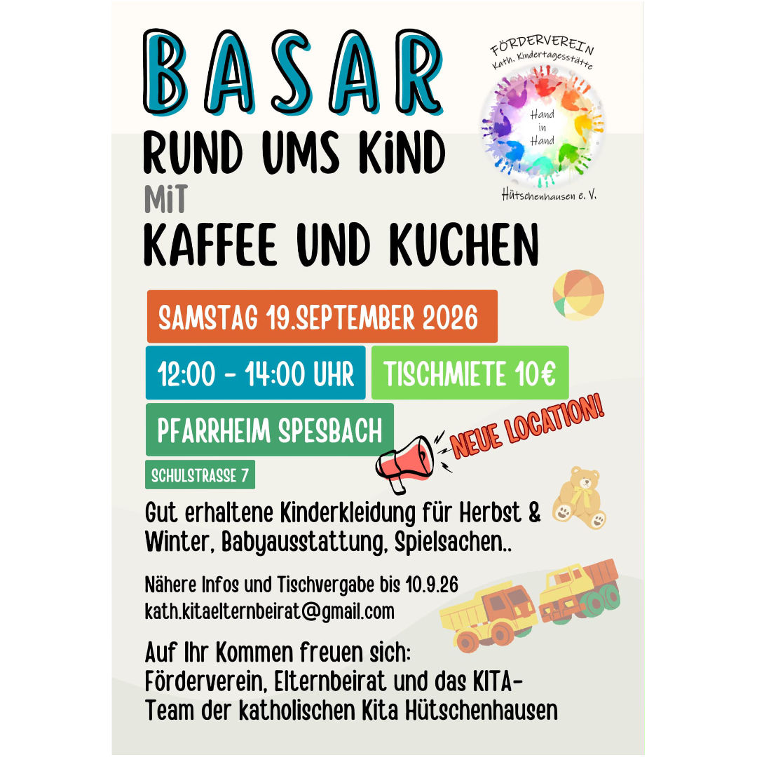 Basar der katholischen Kita Hütschenhausen