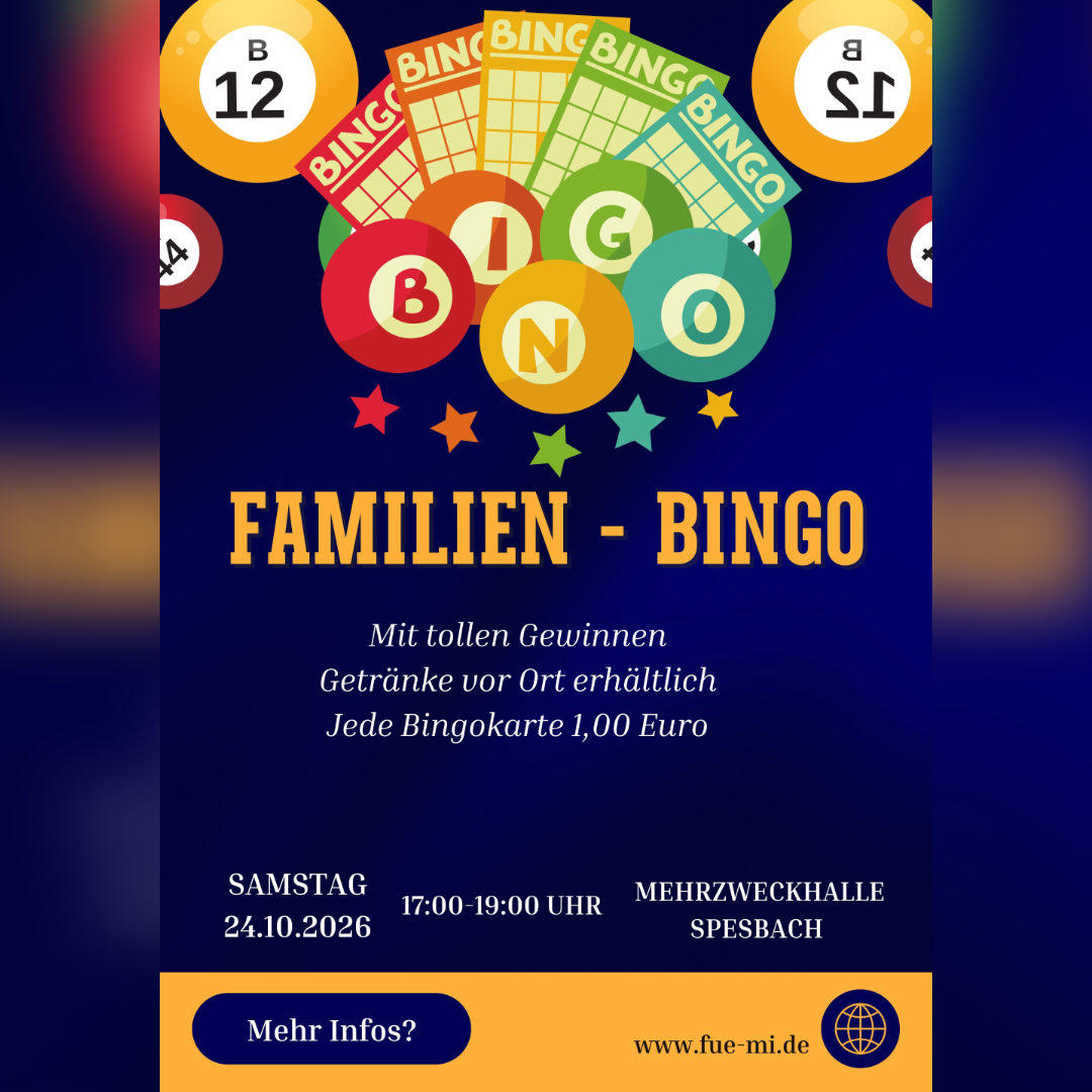 Familien-Bingo von Füreinander Miteinander